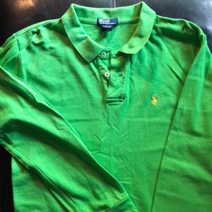 Boys long sleeve Polo shirt size L (16-18)